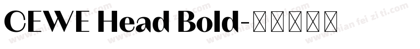 CEWE Head Bold字体转换